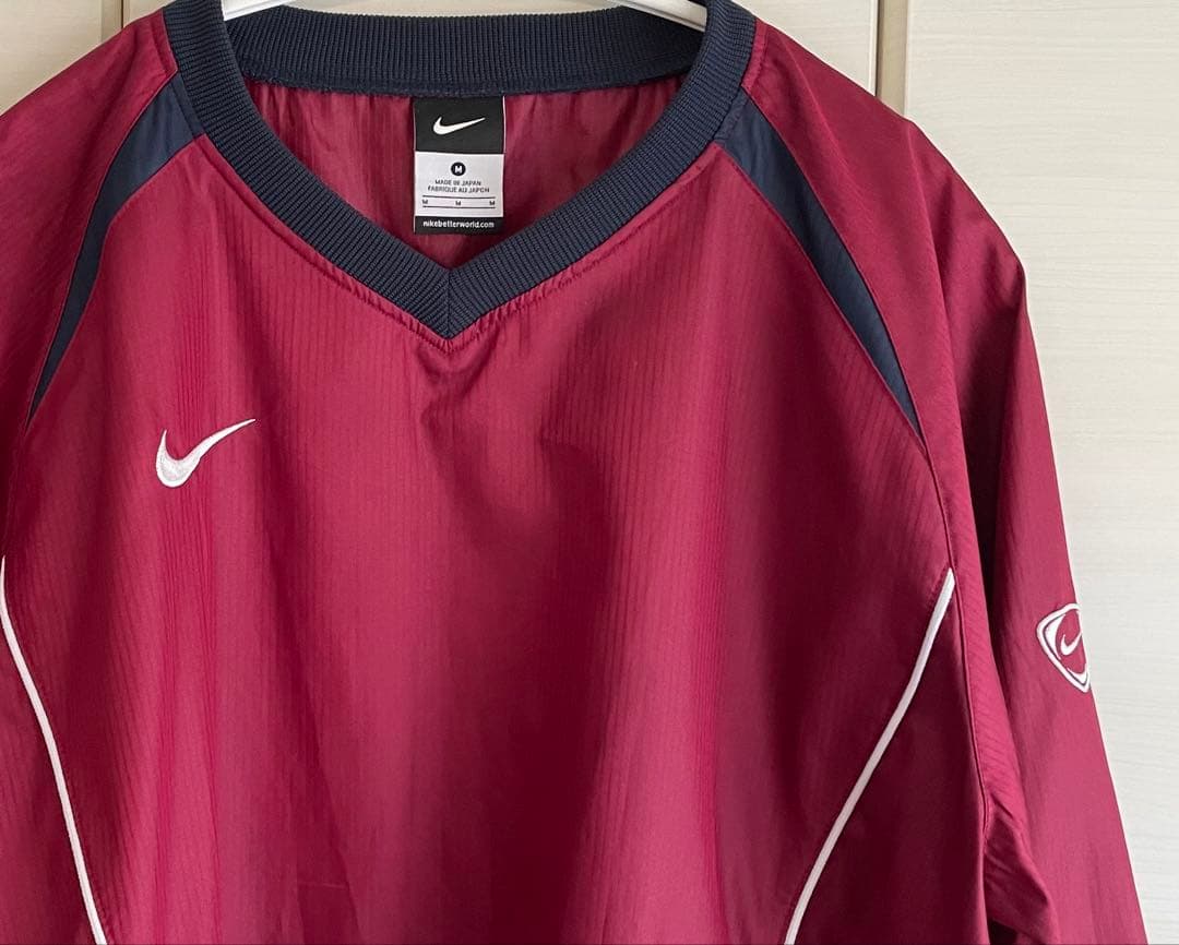 Nike バーガンディ ウィンドブレーカー プルオーバー