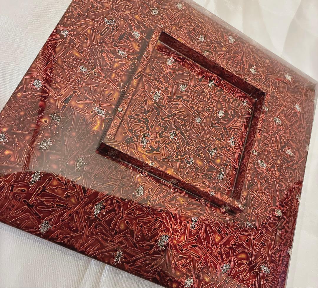 アンティーク品(明治)1段 若狭塗り お重 蓋付き