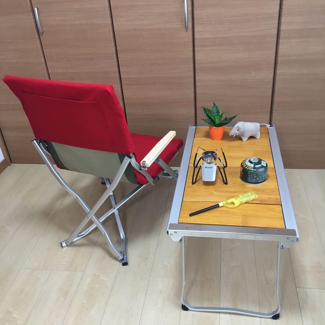 レッド 2枚組 ポケットあり フルセット ローチェア30用 10号帆布カバー