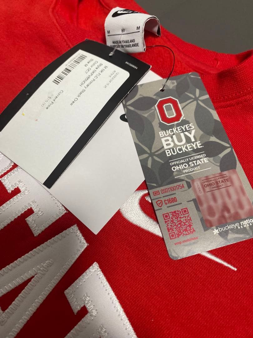 オハイオ州立大学×ナイキ　フリーススウェット　us:M jp:L