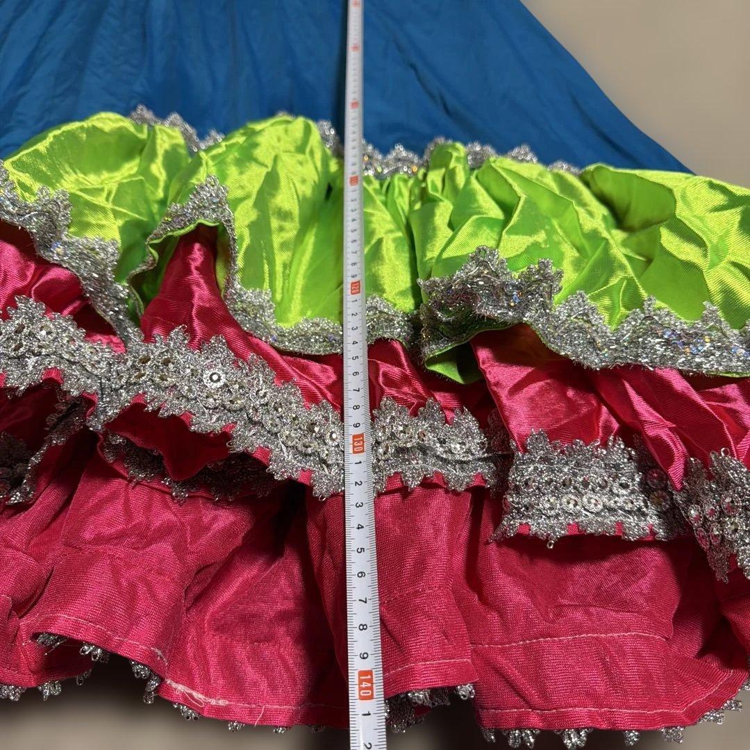 フラダンス用ドレス(ムームー) 青