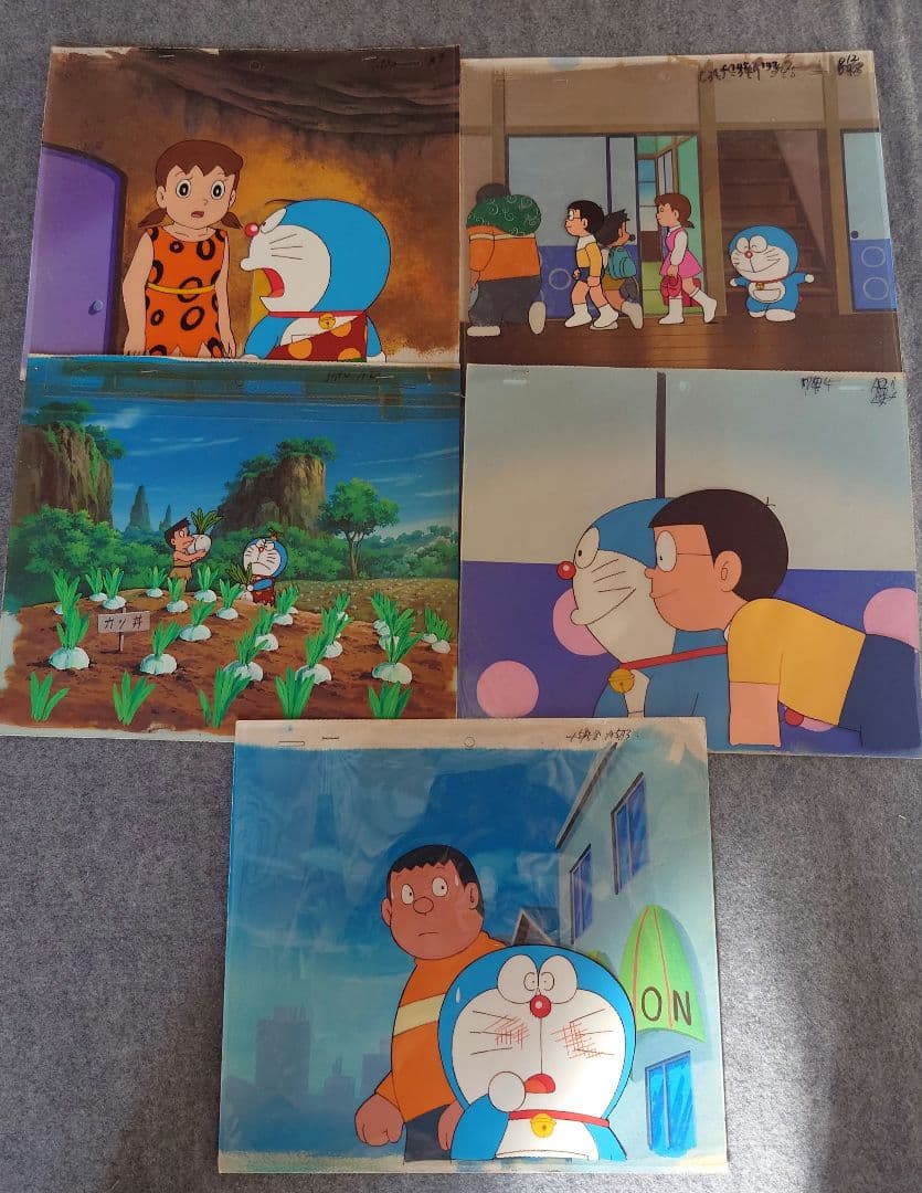 キ*オ様 ドラえもん　セル画　5点まとめ売り