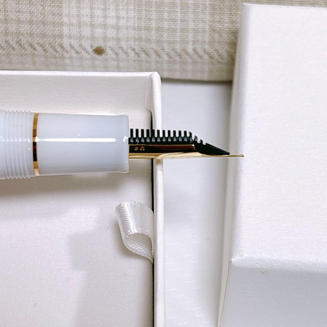 た*こ様 セーラー万年筆 春を待つシマエナガ ホワイト ピンク 中細