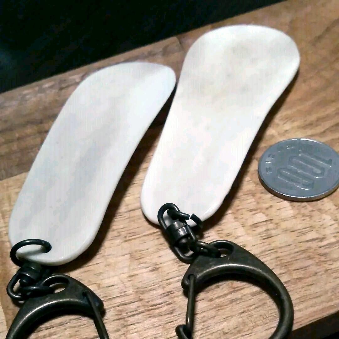 どちらか1点北海道世界遺産知床エゾ鹿角アート工芸品靴べらキーホルダーアクセサリー