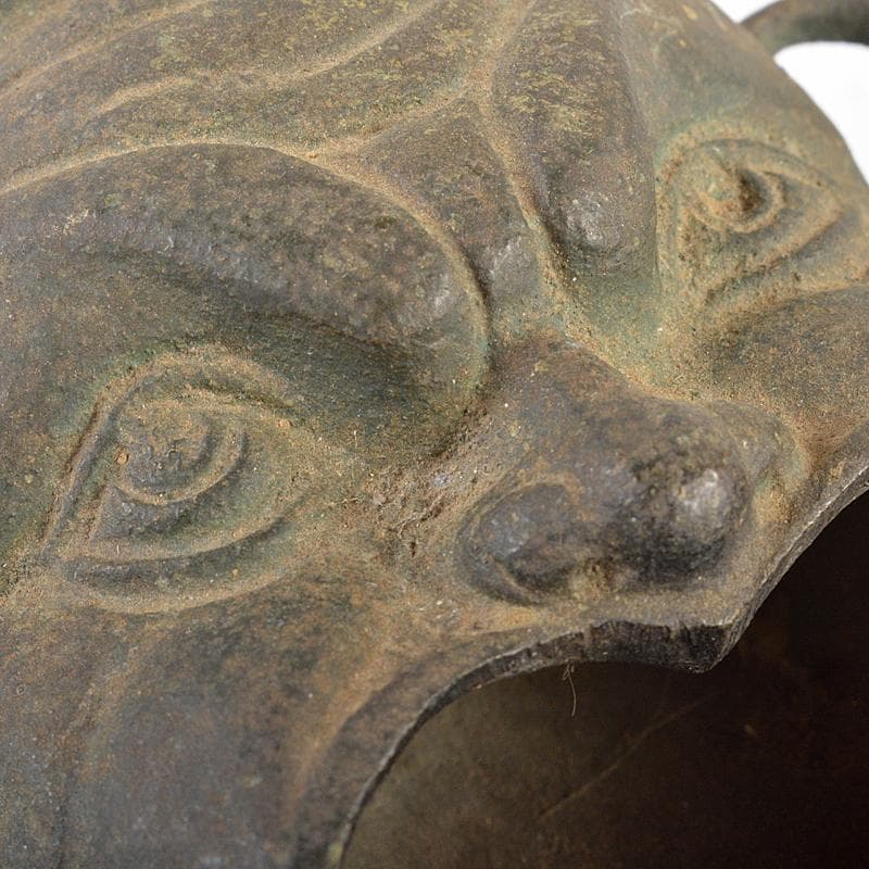 中国　古銅青銅　顔形　水孟　筆洗　V　R6239