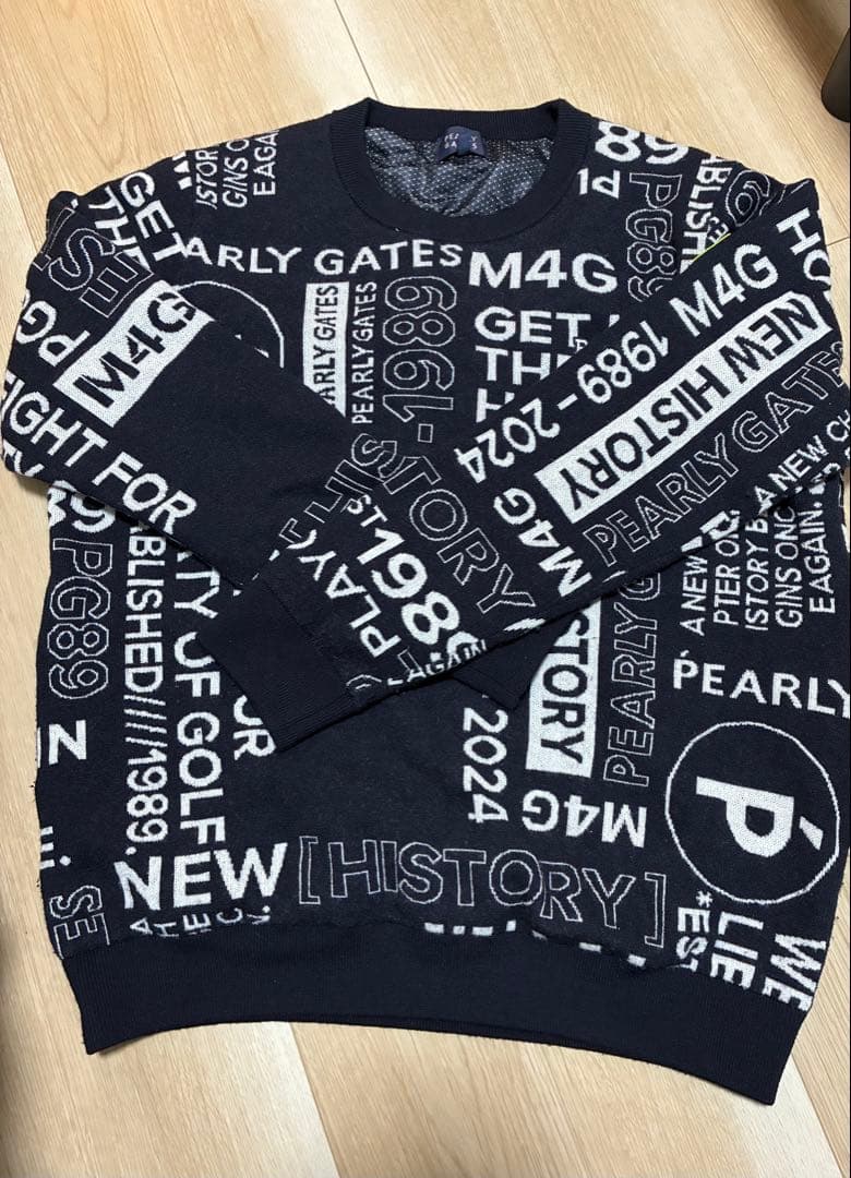 PEARLY GATES NewHistoryロゴ柄天竺×DIAPLEX