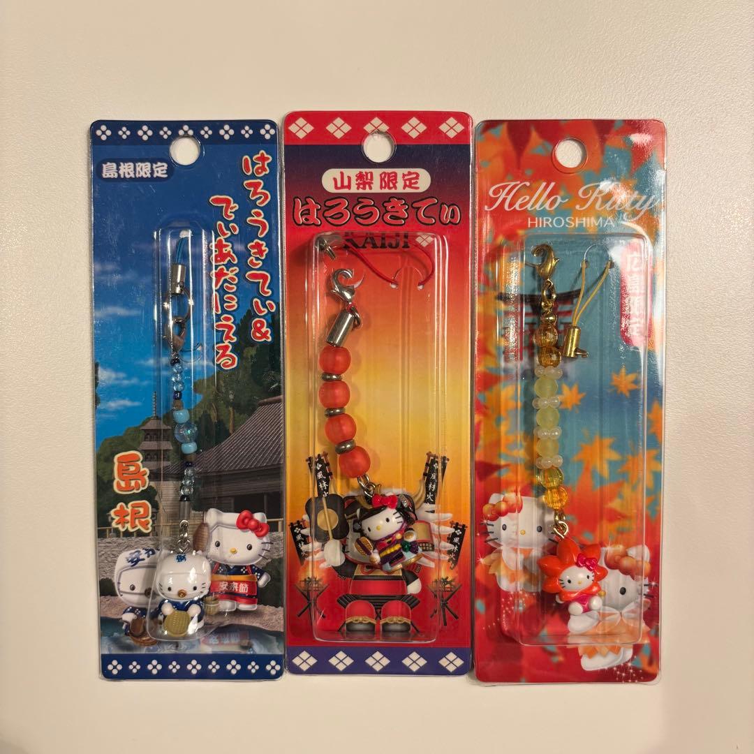 ハローキティ ストラップセット 観光名所デザイン　根付け　10個セット