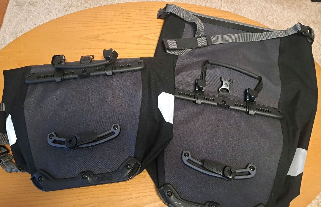 自転車用　リアキャリアパニアセット