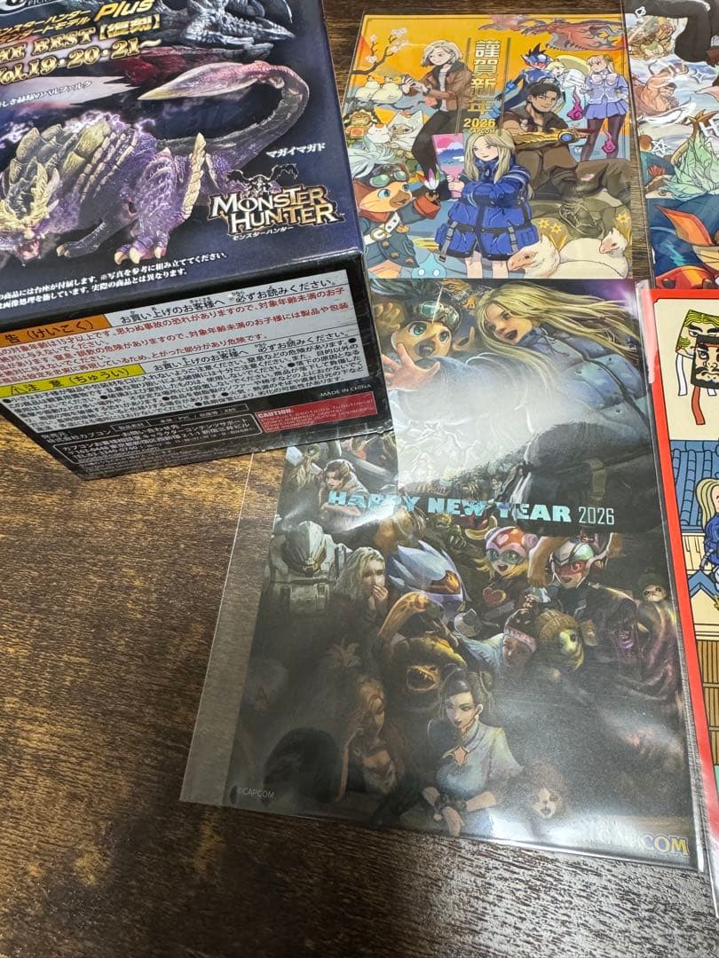 カプコン モンハン フィギュア ポストカード モンスターハンター 指人形 セット