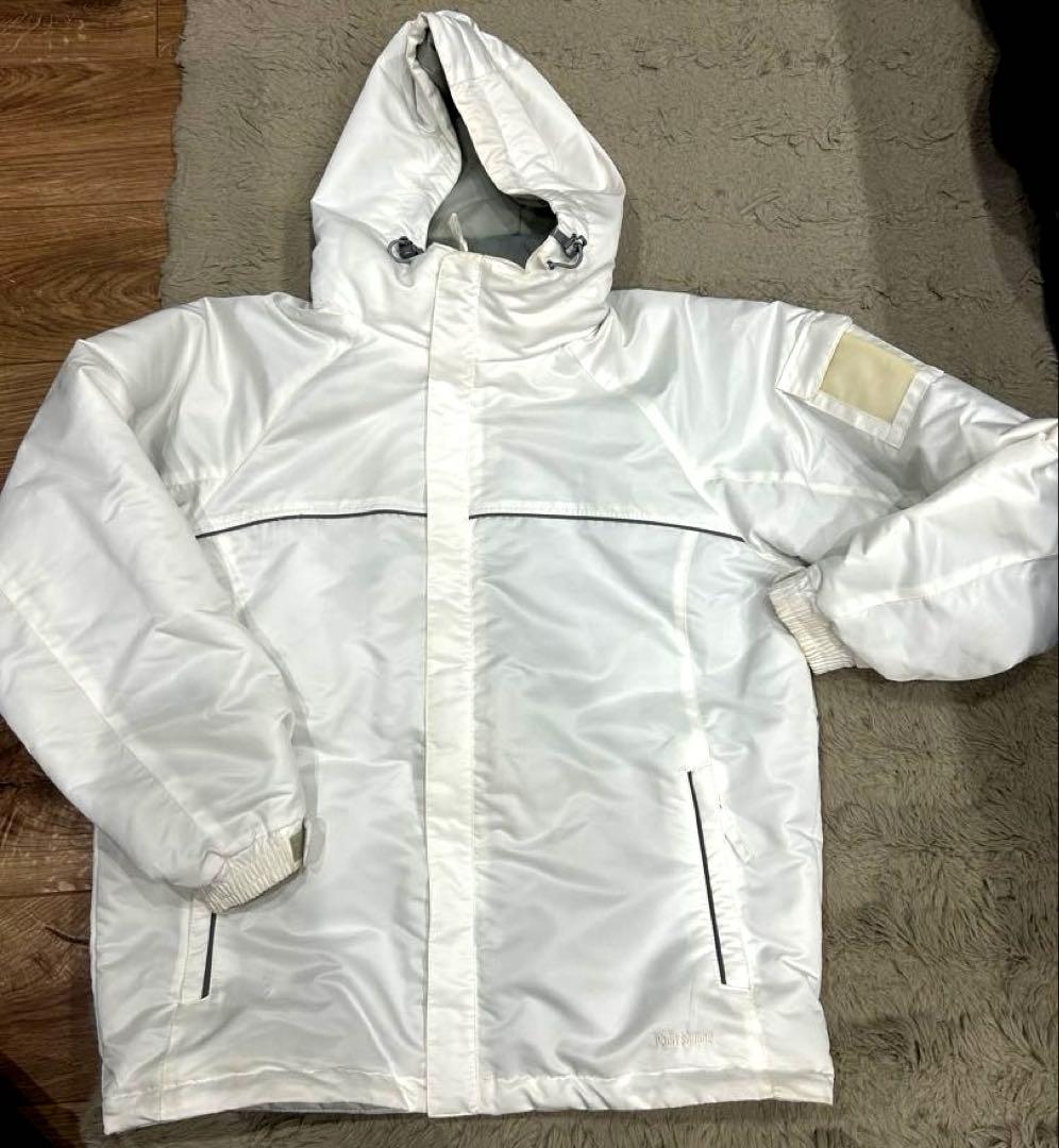 POINTSQUARE 子ども用スキーウェア 上下セット　ホワイト/グレーＬ