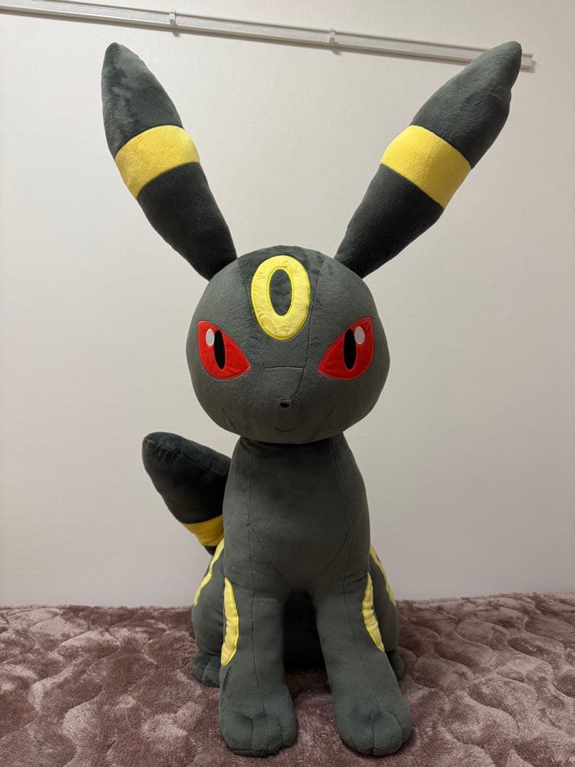 【　希少品　】等身大ブラッキー　おすわり　ポケモンセンター　ぬいぐるみ　受注生産