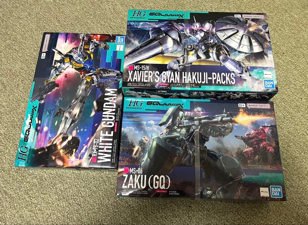 k*n様 白いガンダム ザク ギャン 3体セット