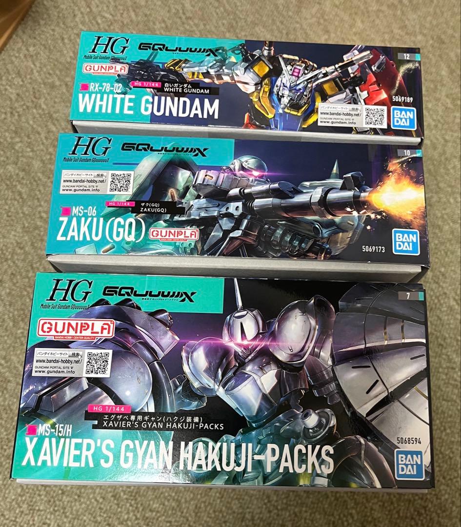 k*n様 白いガンダム ザク ギャン 3体セット