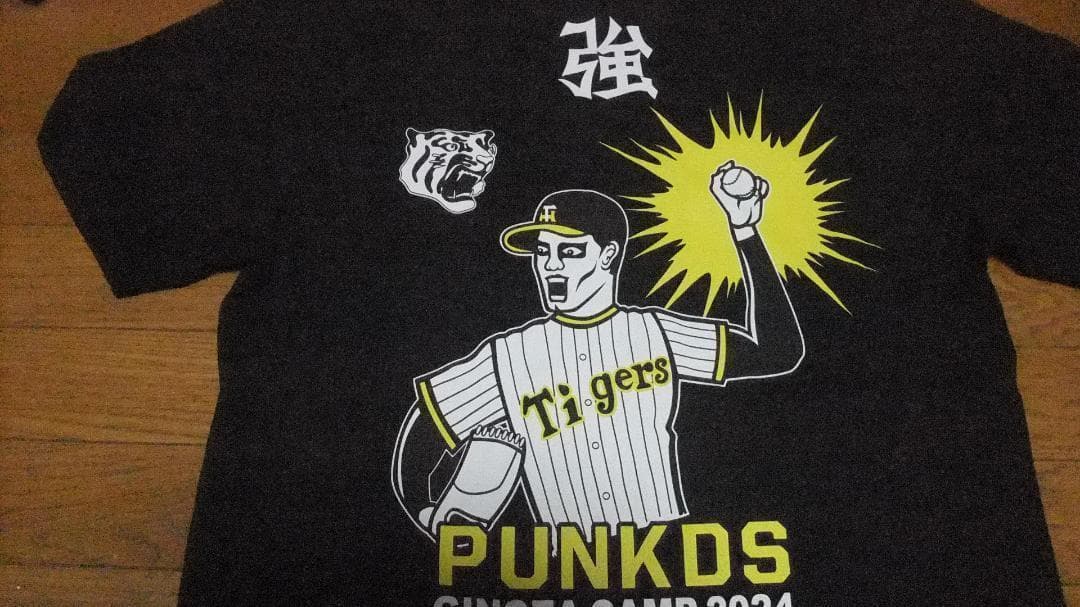punkdrunkers XL パンクドランカーズ 阪神タイガース tee 黒