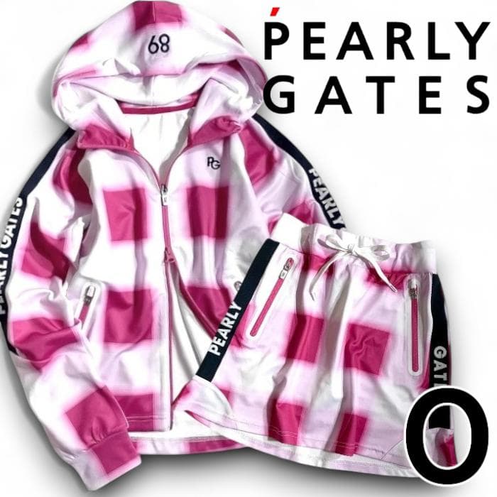 パーリーゲイツ ゴルフ フーデッド ジャケット スカート ウェア 定価5.7万