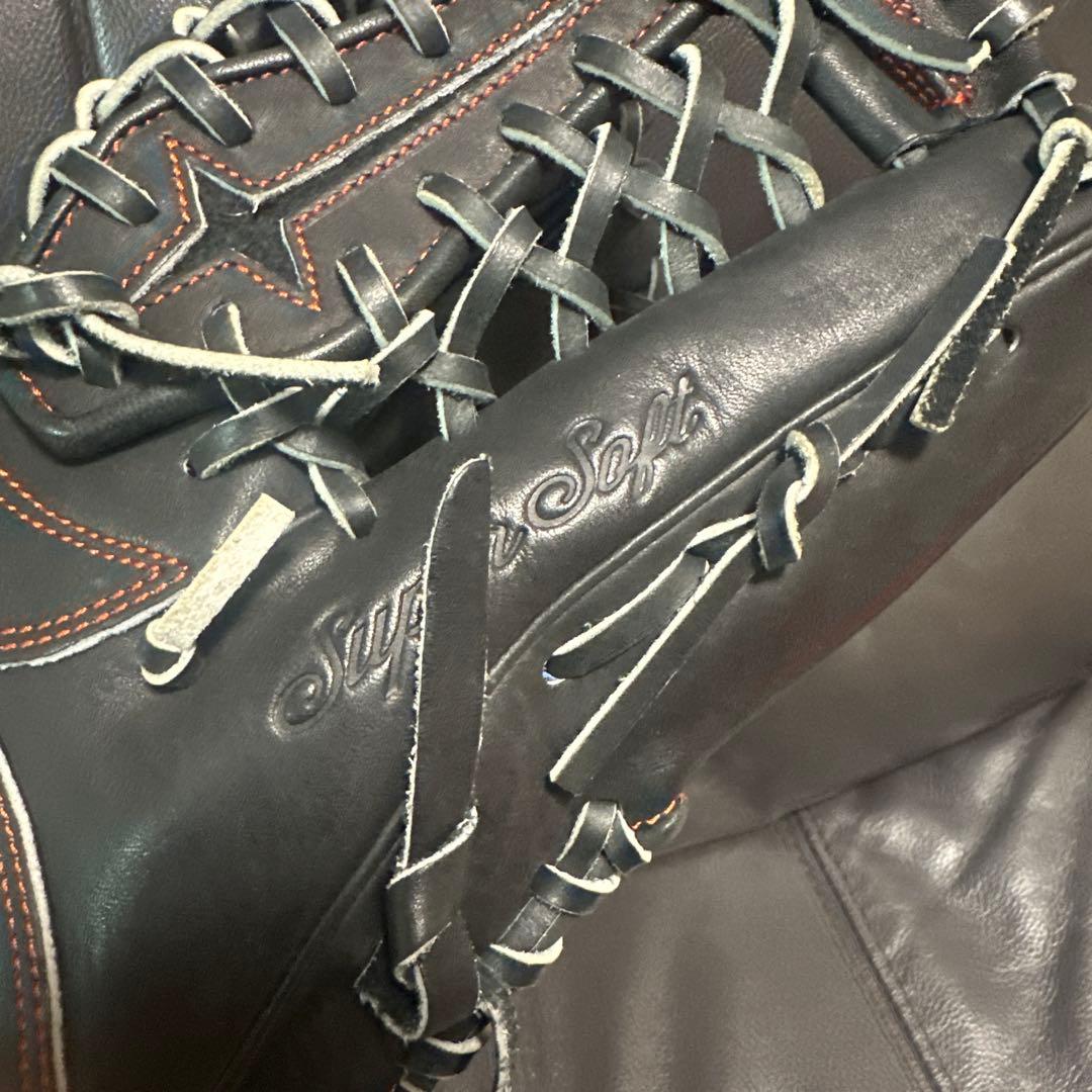 Super Soft 軟式　グローブ ブラック　スーパーソフト　野球　ほぼ新品