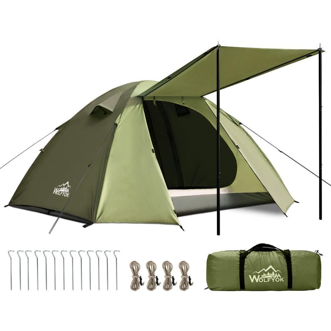 最終価格❣ テント 2人用 撥水加工 軽量 二重構造 簡単設営 軽量 1400