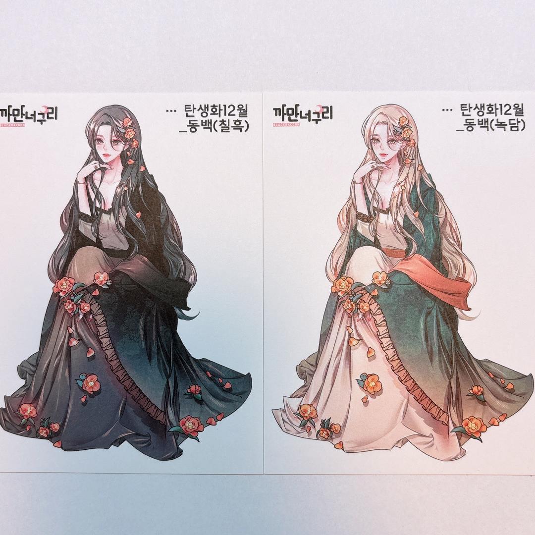 A5.人物ステッカー　韓国作家　黒いたぬき様　セット売り　在庫２セット