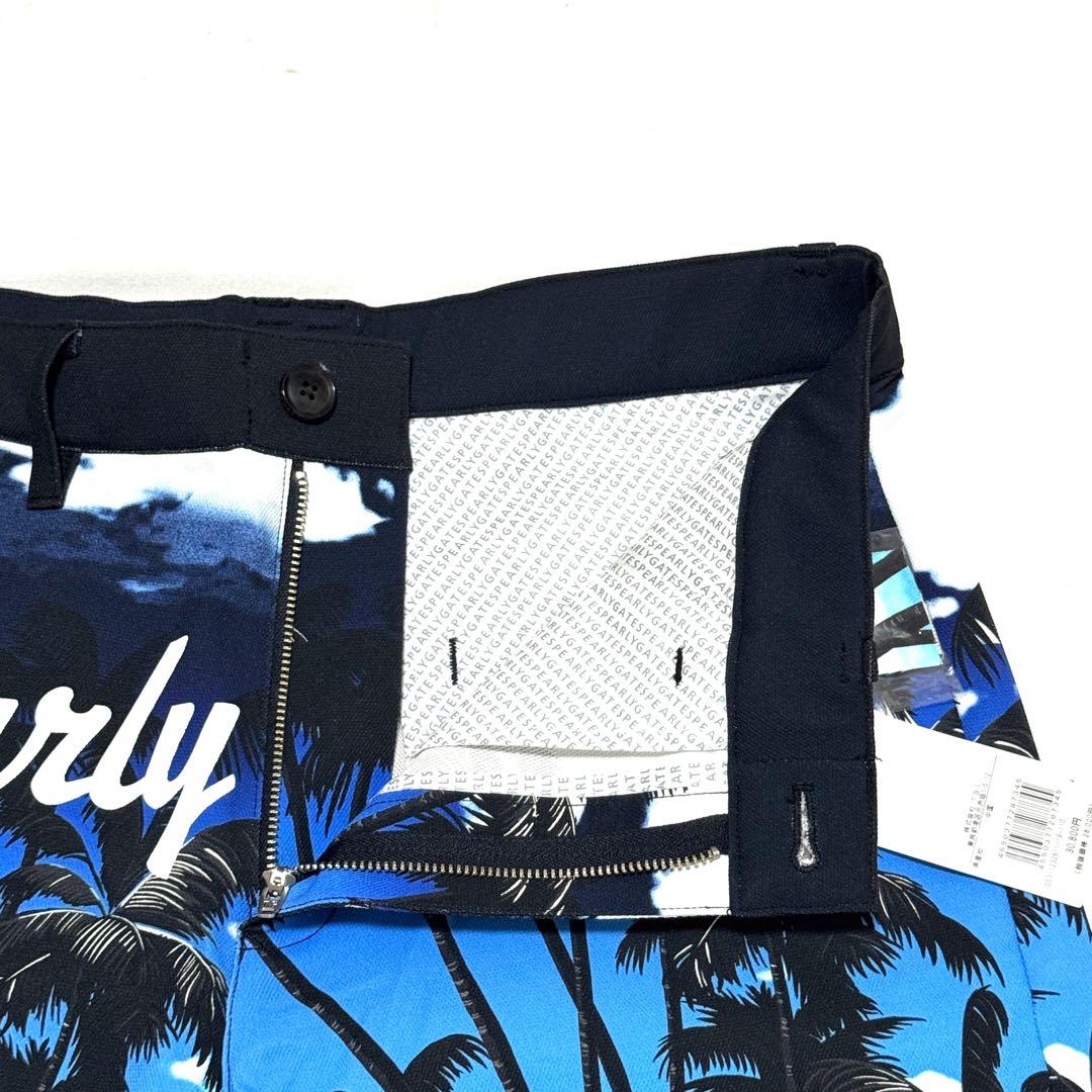 新品タグ付 パーリーゲイツ ゴルフパンツ 南国パーム柄 夏映え人気デザイン　4