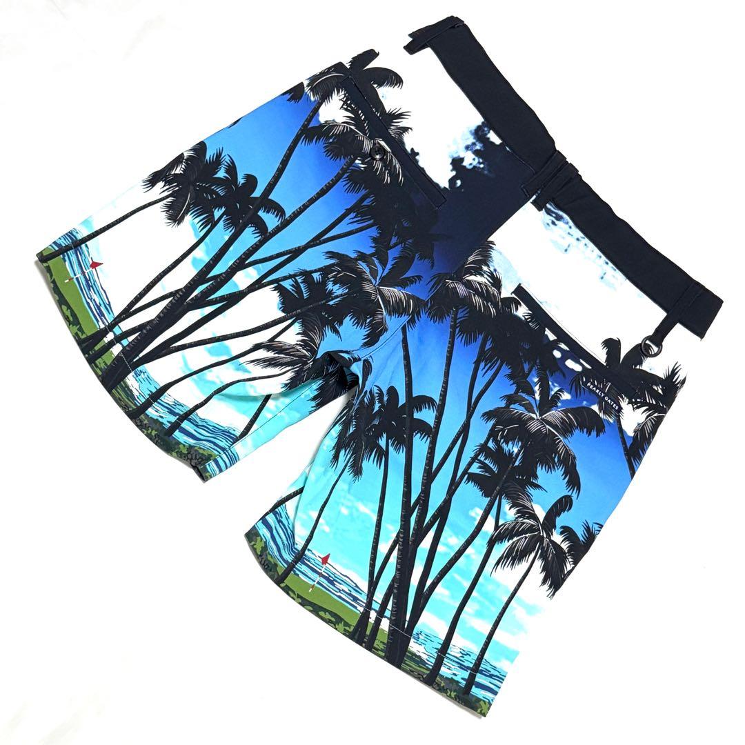 新品タグ付 パーリーゲイツ ゴルフパンツ 南国パーム柄 夏映え人気デザイン　4