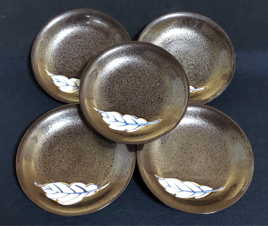 《R》有田焼 鉄砂釉絵 六寸皿20客 源右衛門 有光堂 共箱 251225か3