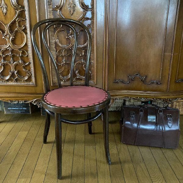 USAアメリカ ヴィンテージoliverオリバー無垢材 曲木アームレスチェア1脚