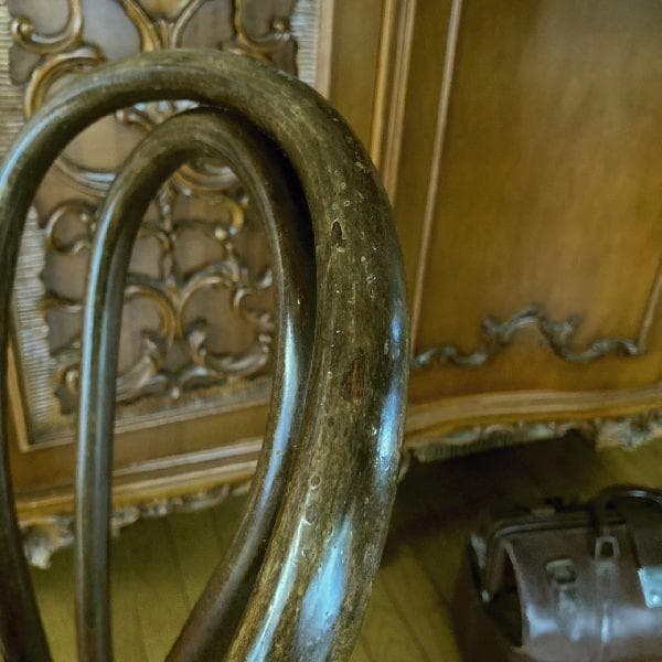 USAアメリカ ヴィンテージoliverオリバー無垢材 曲木アームレスチェア1脚