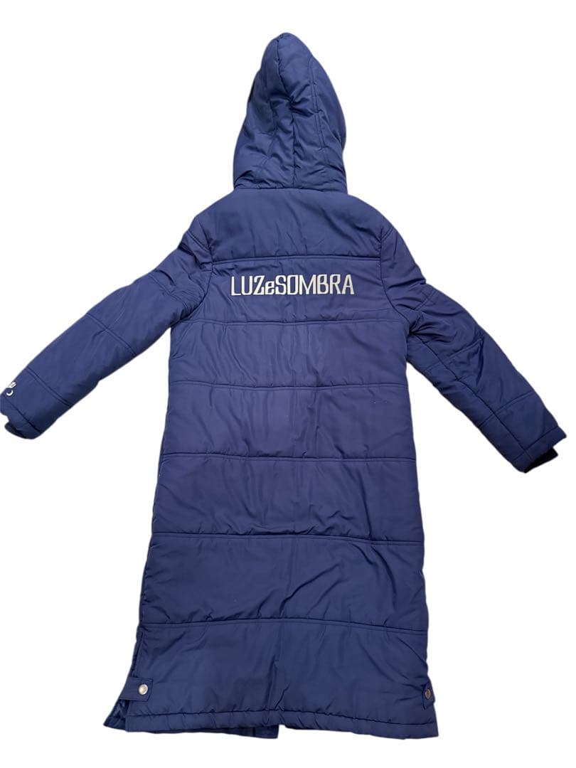 LUZeSOMBRA フード付きロングベンチコート ネイビー