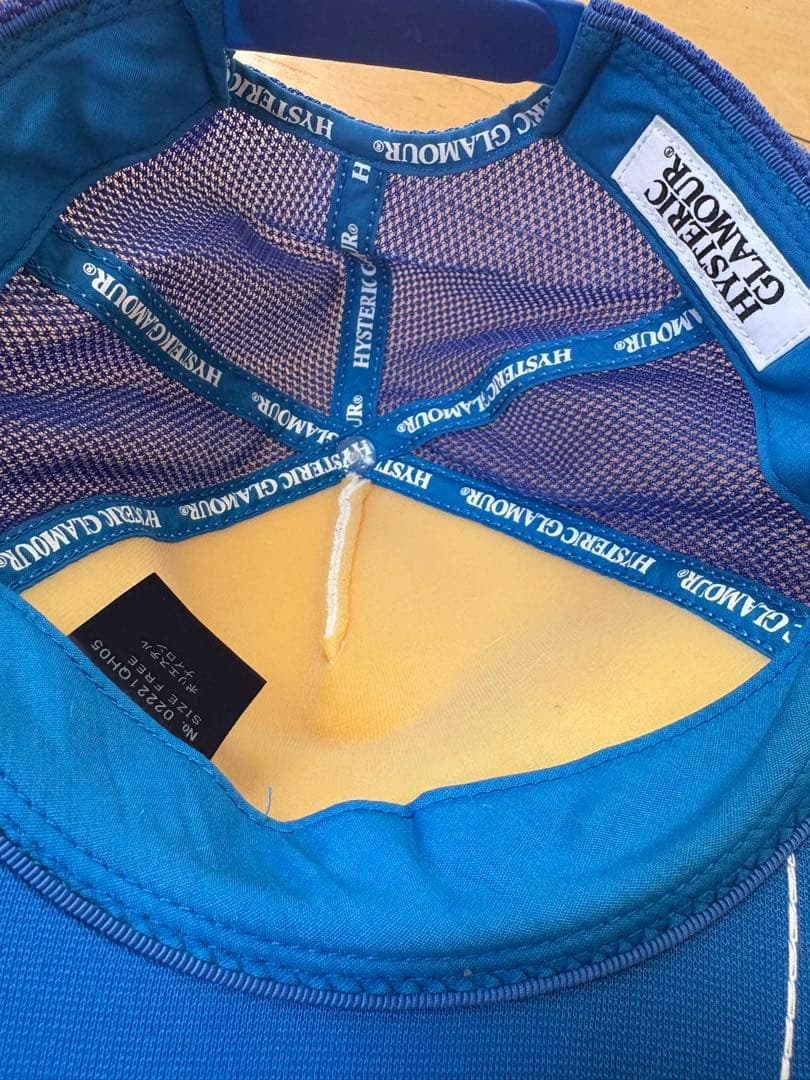 ヒステリックグラマー　スピードスターキャップブルー