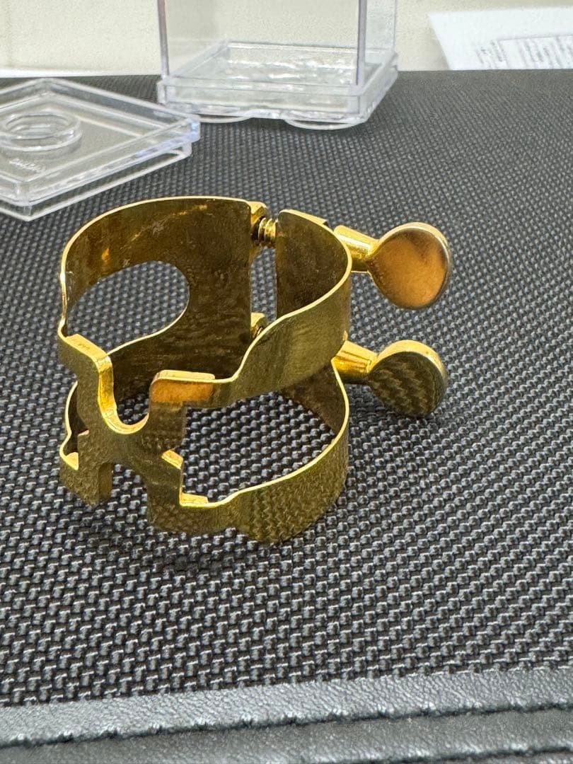 ハリソン　テナーサックス　リガチャー 金メッキ