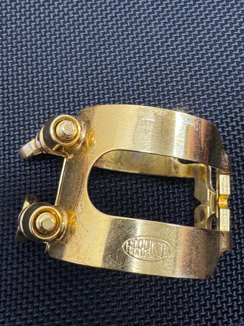 ハリソン　テナーサックス　リガチャー 金メッキ