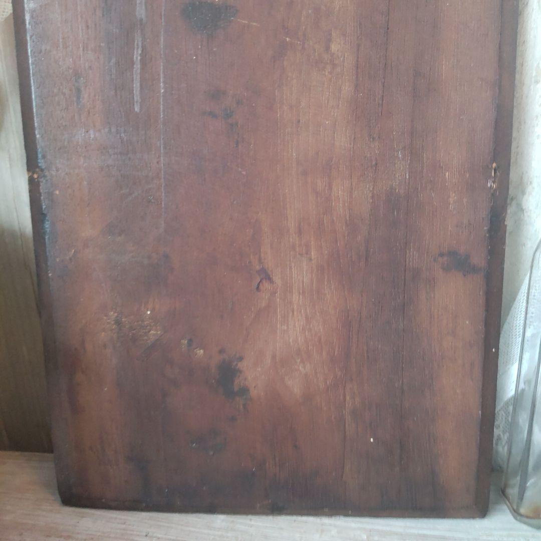 フランス　アンティーク　油絵　ミモザ　スミレ　絵画