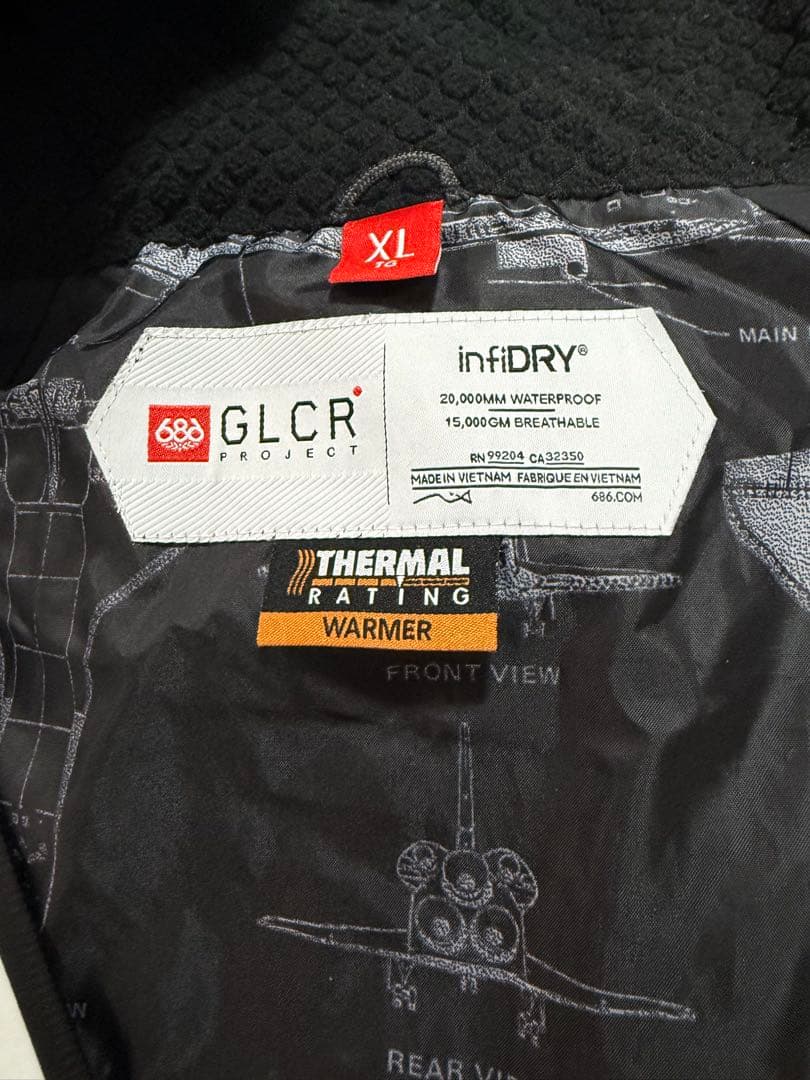 686 NASA スノーボードジャケット XL