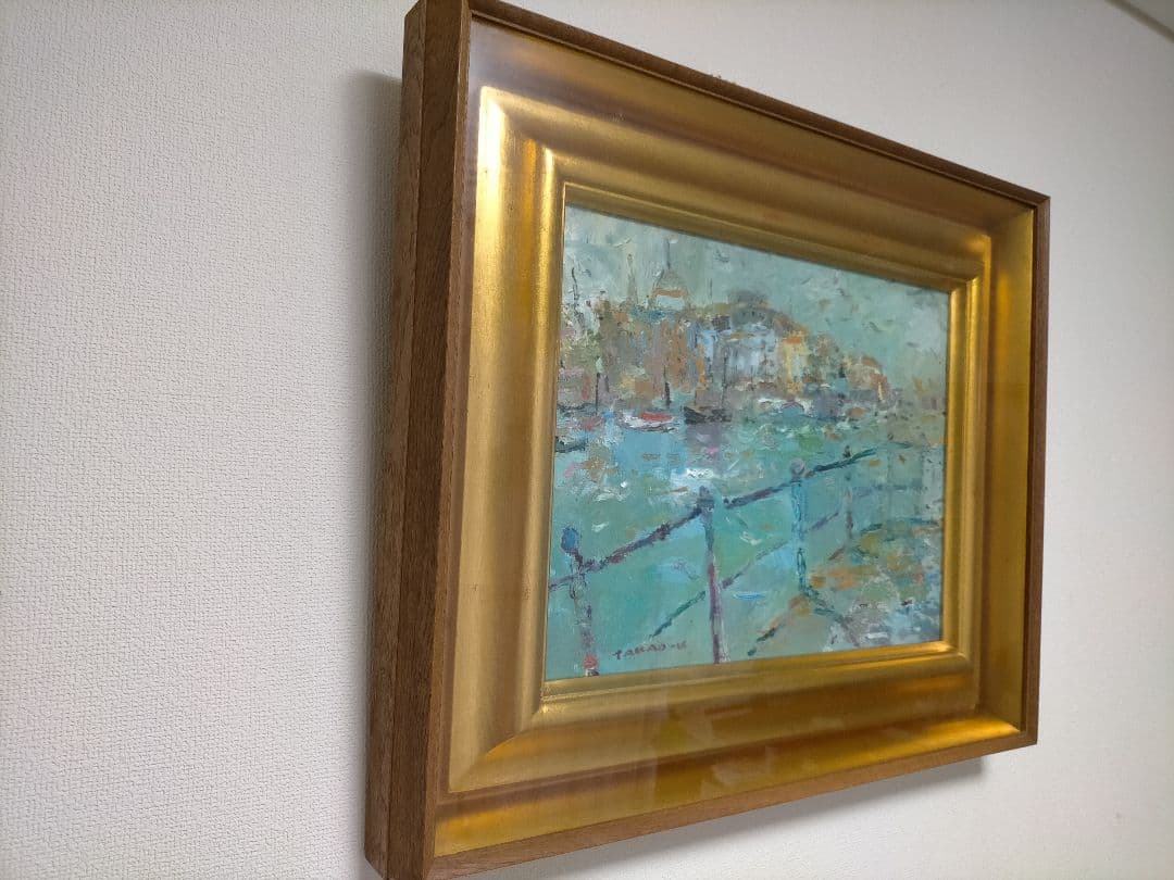 油絵 運河【アムステルダム⠀】