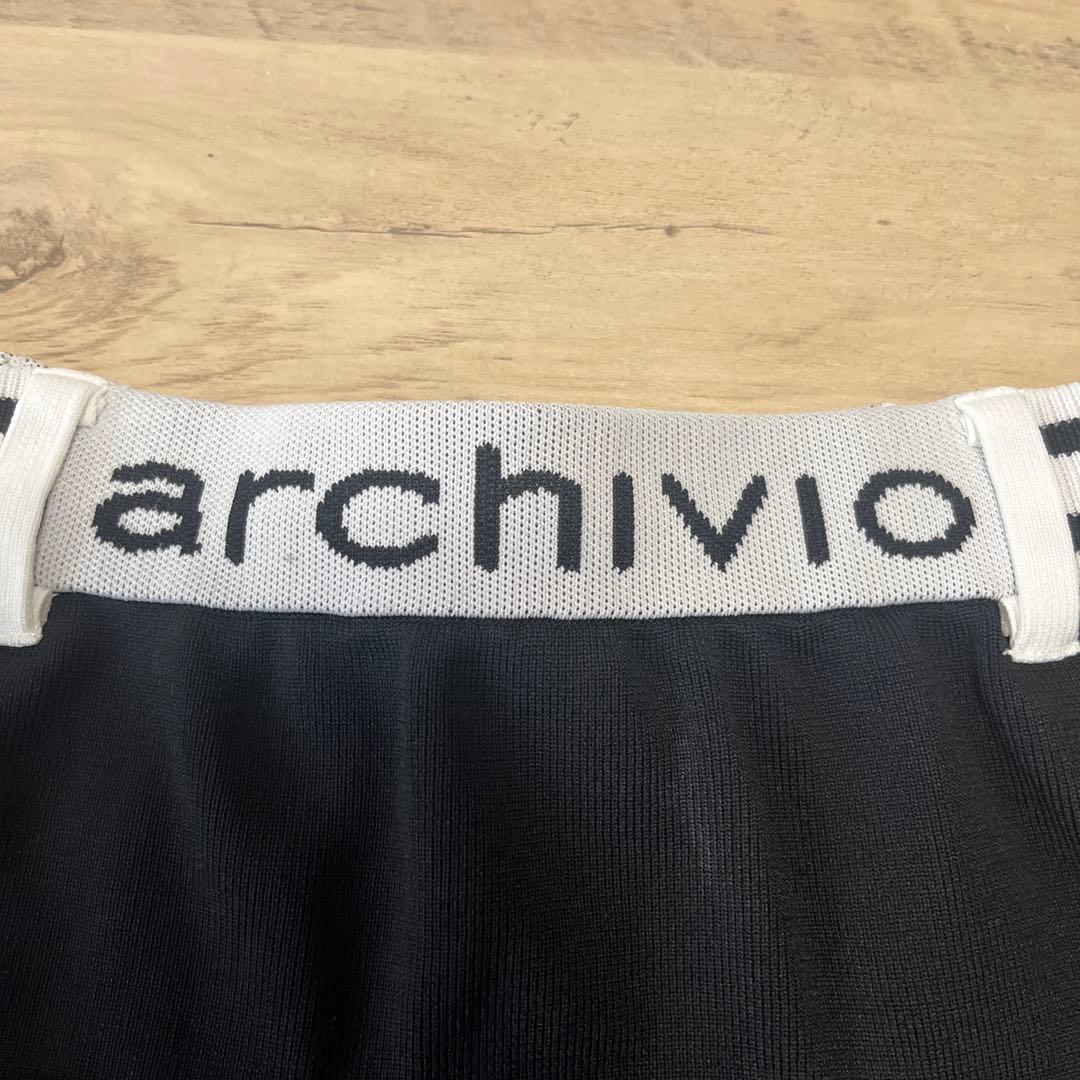 アルチビオ　プリーツスカート　38 ブラック✖️ホワイト　秋冬