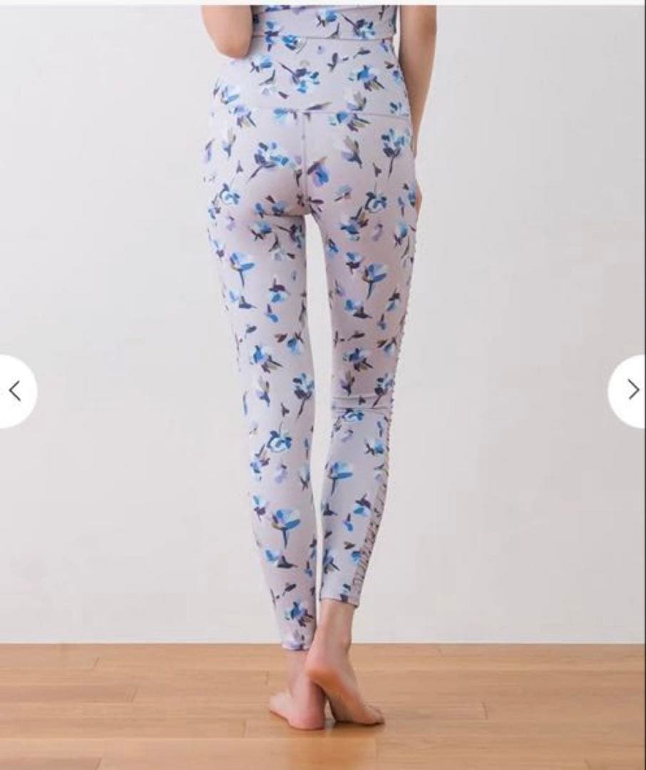 SUKALA ヨガウェア 花柄プリント XSサイズ ローズプリント ライラック