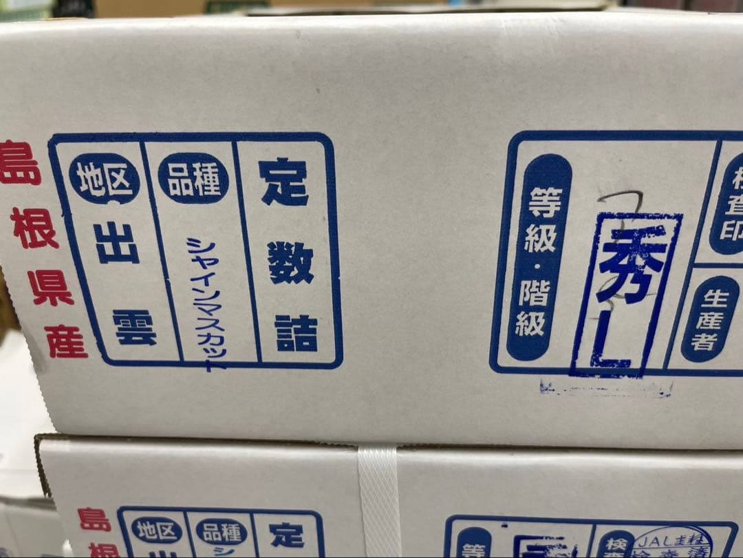60【島根県産】シャインマスカット約2キロ(3〜5房)×2