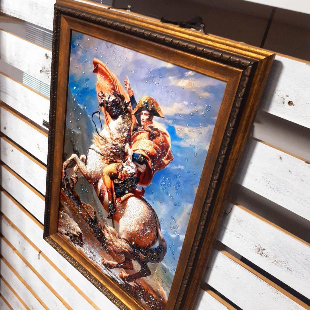 輸入雑貨　天然石　『ベルナール峠からアルプスを越えるボナパルト』　ナポレオン