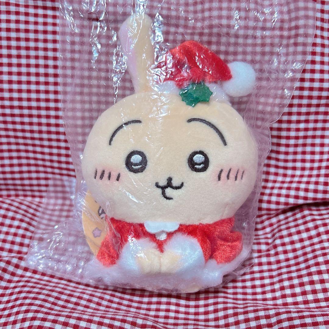 【お顔厳選.新品.未開封】♡サンタさんだ！持ちますマスコット　うさぎ♡