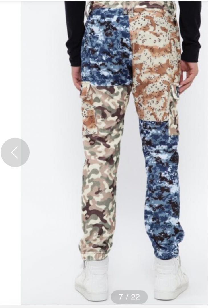 新品　パーリーゲイツ マルチ カモフラ プリント ダブルラッセル ジョガーパンツ
