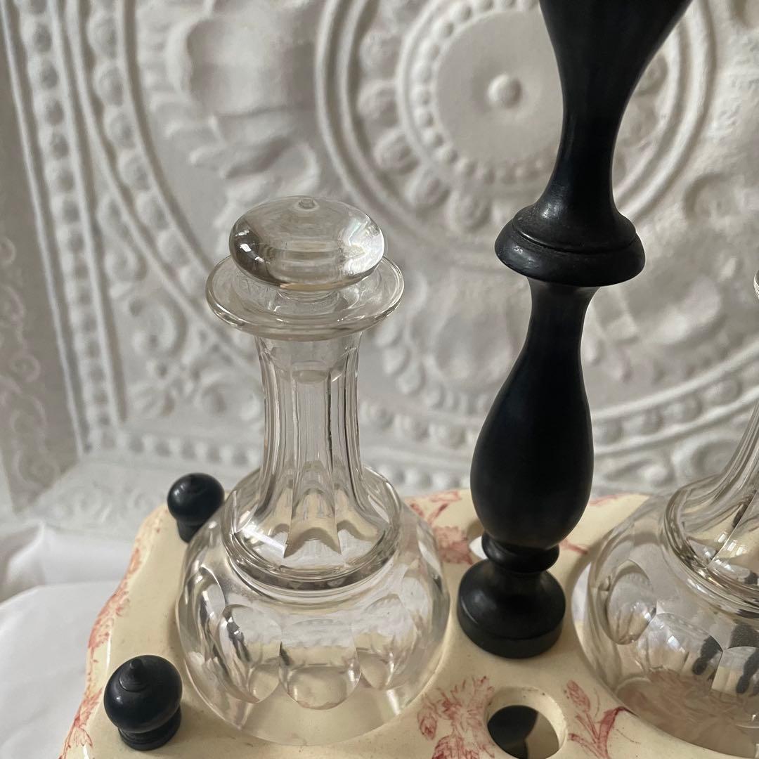 アンティーク♪オイルビネガーボトルスタンド