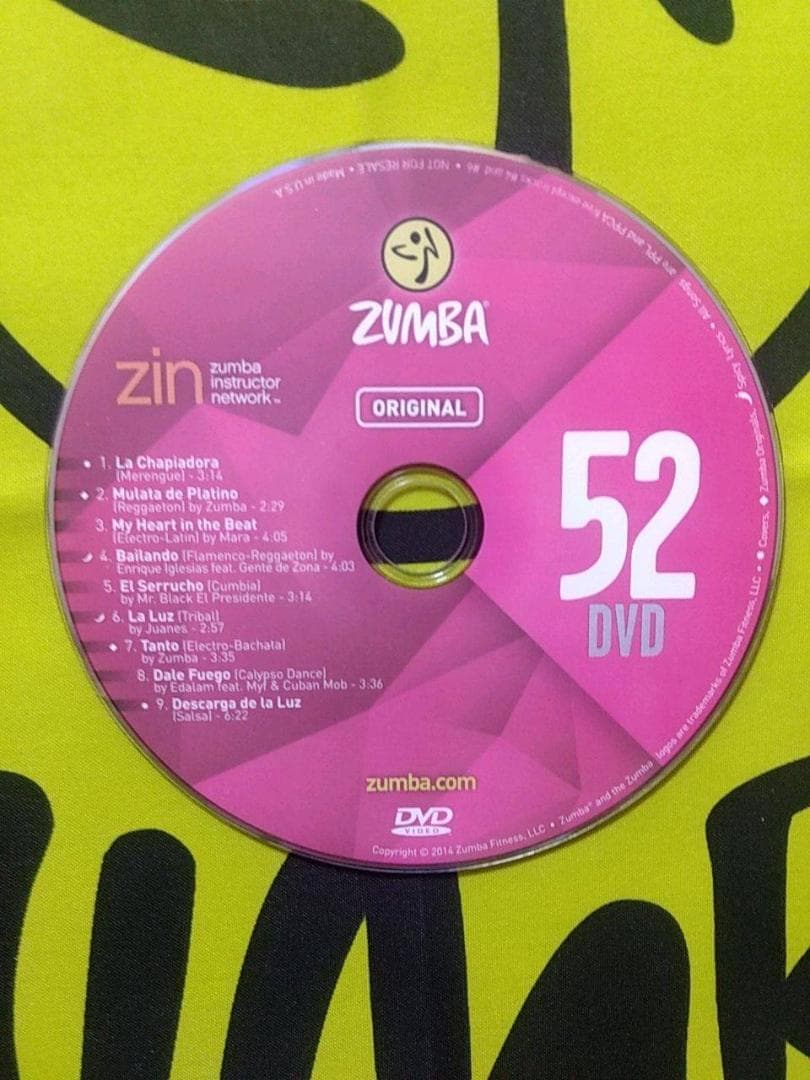 ZUMBA　ズンバ　 CD ＆ DVD 20枚セット　ZIN51 ～ ZIN60