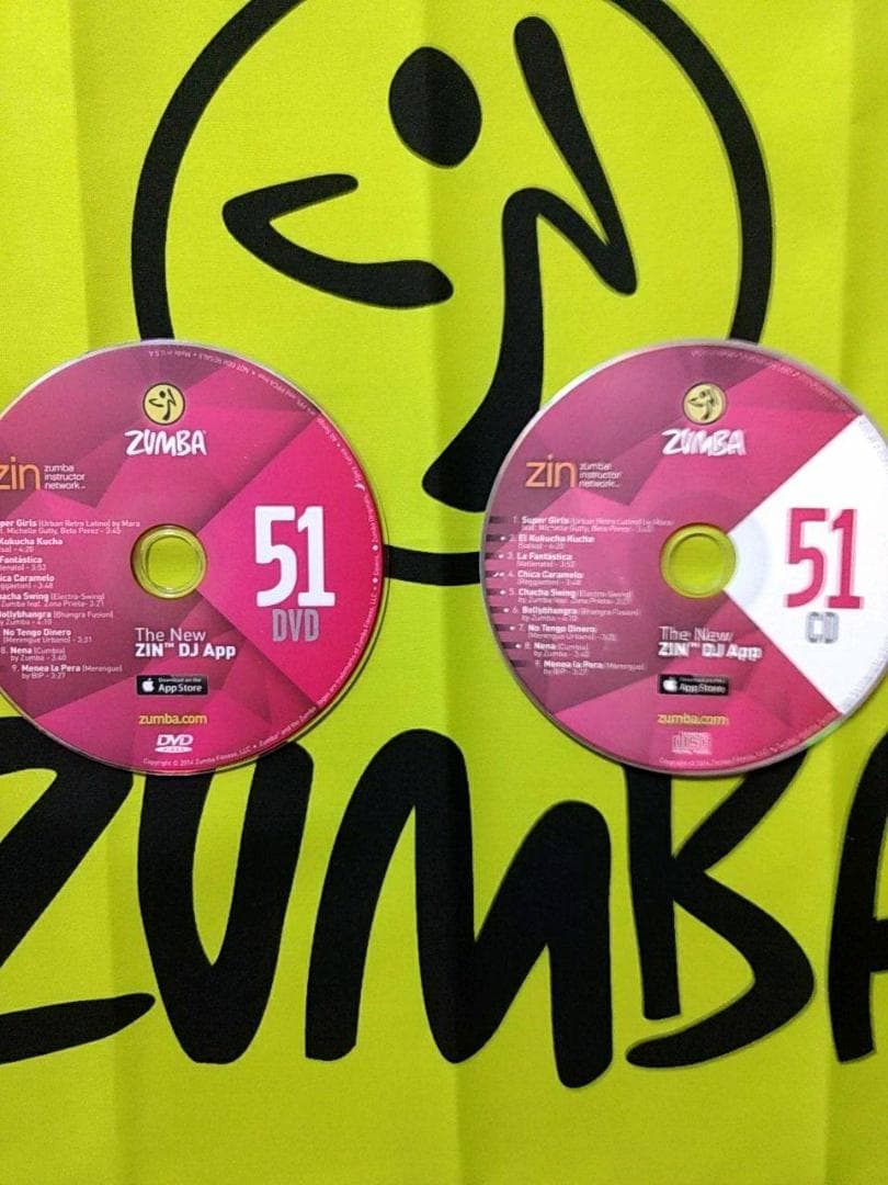 ZUMBA　ズンバ　 CD ＆ DVD 20枚セット　ZIN51 ～ ZIN60