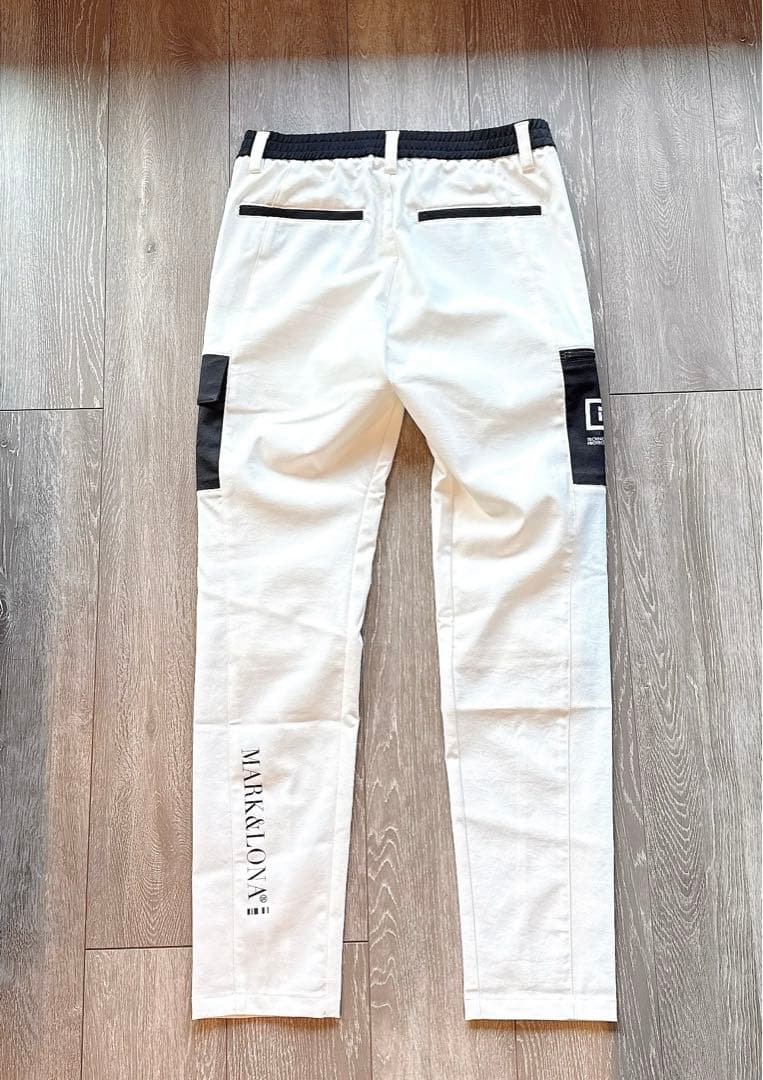 【美品】MARK&LONA パンツ ボトムス 白 CODE スウェット