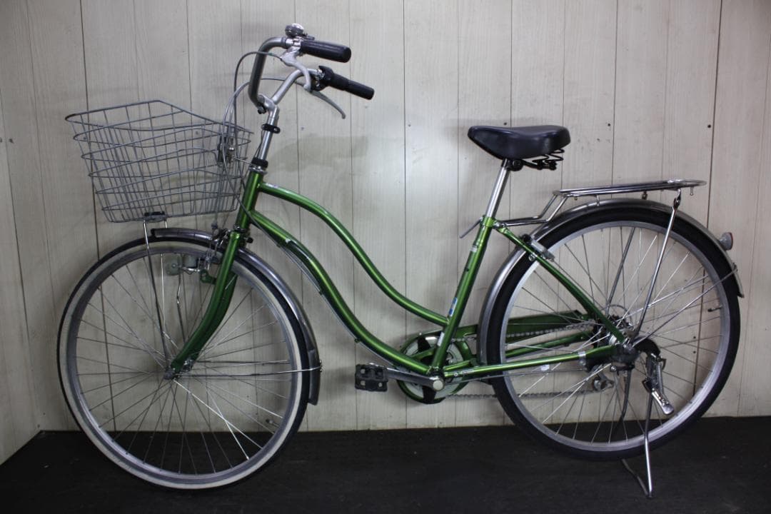 あさひ製カジュリーリラックス 26インチ シマノ6速 LED 軽快シティークロス