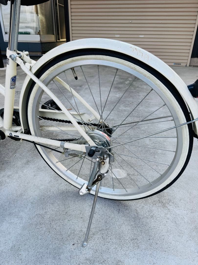 福岡発 白系 自転車 軽量 通学 通勤 家庭用 22インチ ママチャリ