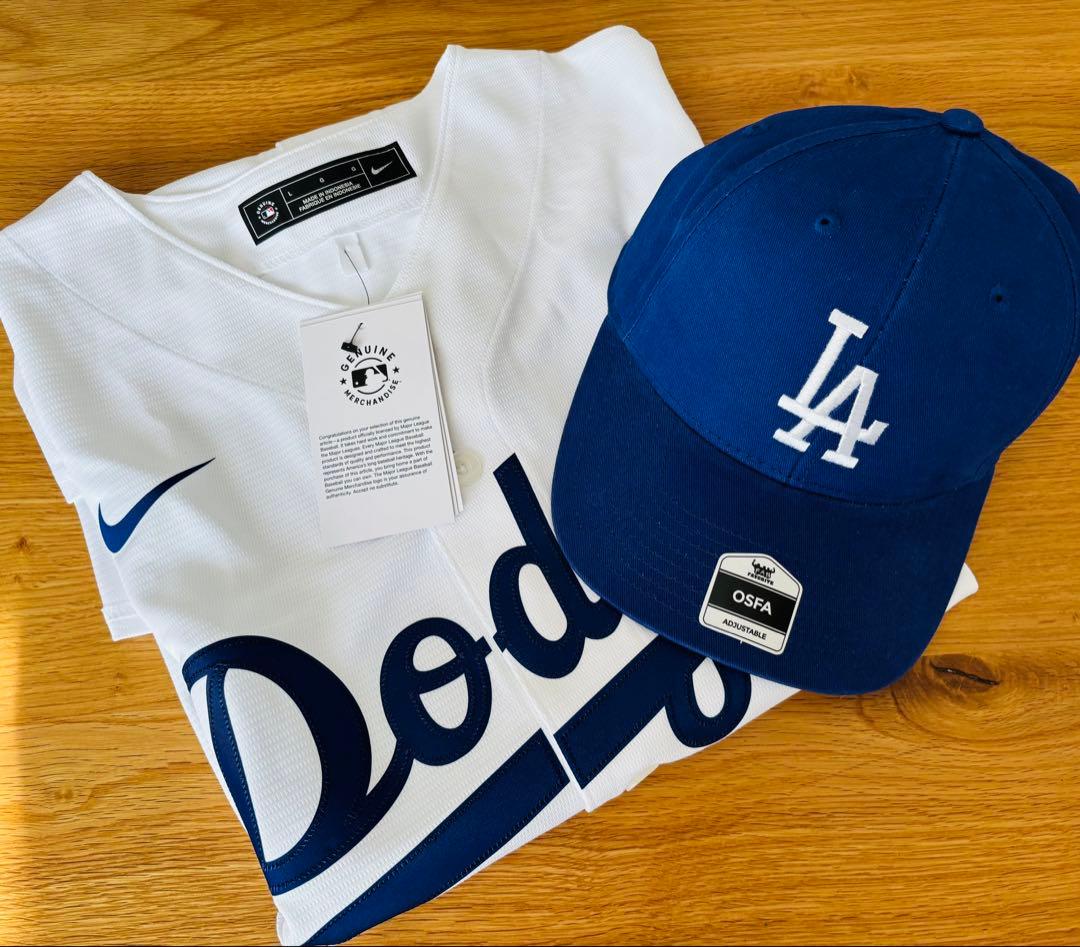 最終価格！！新品未使用品Dodgers ユニフォーム&キャップMENS L