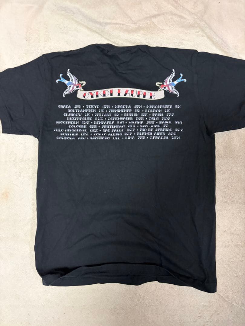 Cyndi Lauper（シンディ・ローパー）ライブグッズTシャツ