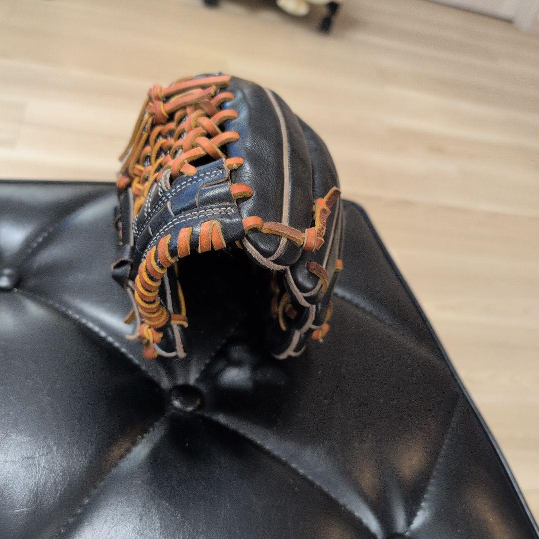 ゴ*ス様 ハイゴールド 一般軟式グローブ 右投　湯もみ型付済 三塁手・オールポジ