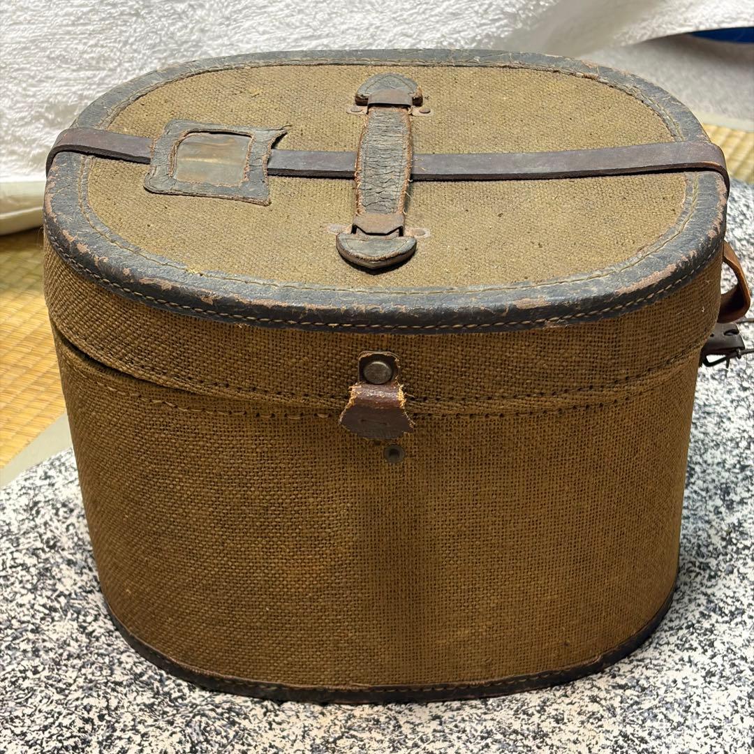 当時物　旧日本帝国海軍　制帽　帽子　軍帽　ネーム入り ミリタリー　箱付